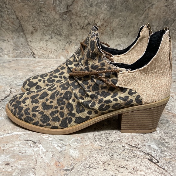 Leopard Print Ankle Boots - Picture 10 of 14